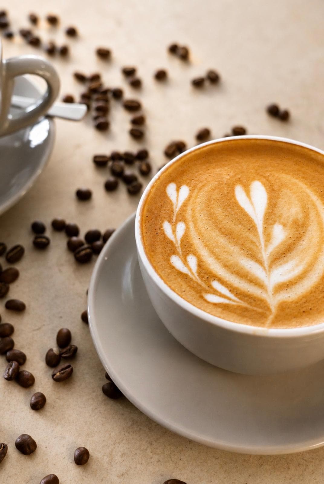 Cappuccino mit Latte Art